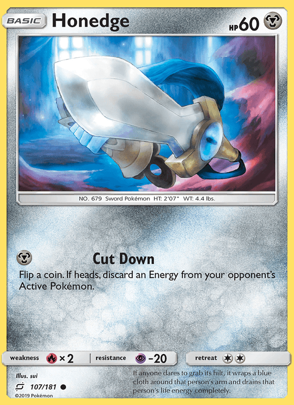 Honedge, card 107 from Team Up