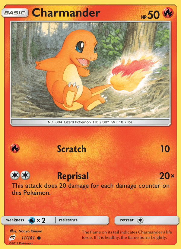 Charmander, carta 11 de Team Up