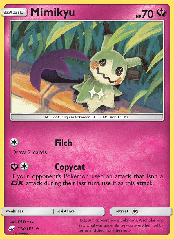 タッグボルト の 112 番、Mimikyu