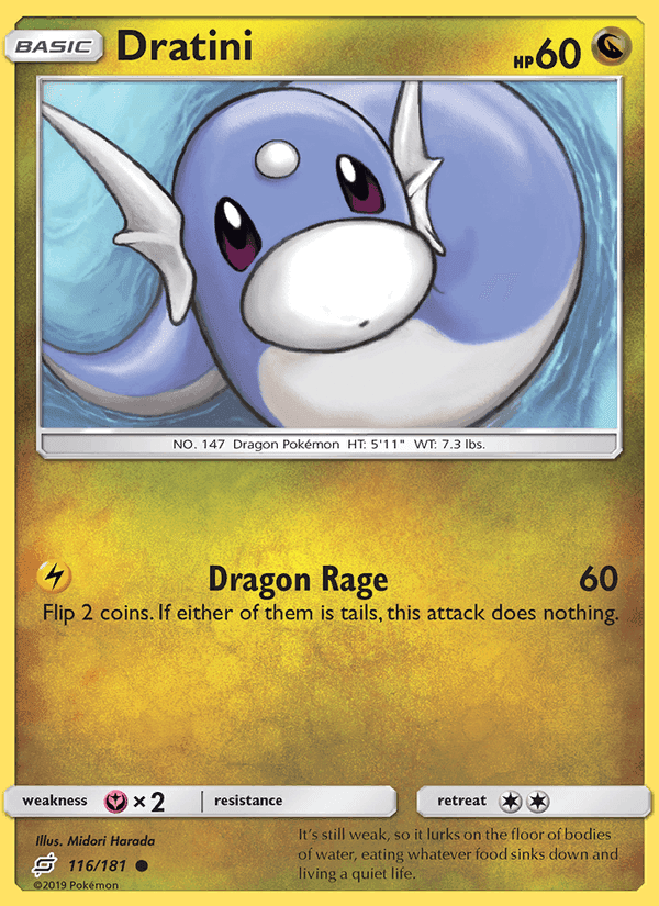 Dratini, card 116 from Team Up