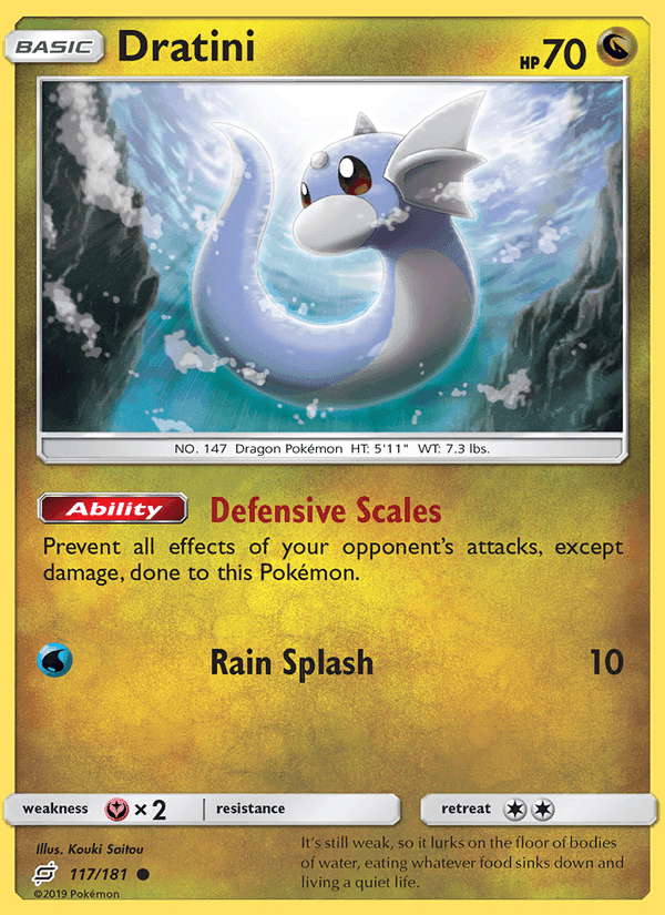 Dratini, card 117 from Team Up