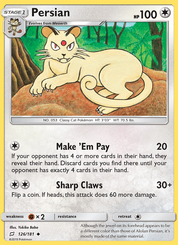 Persian, card 126 from Team Up