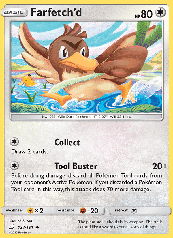 Farfetch’d, card 127 from Team Up
