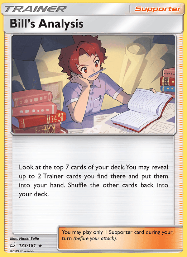 Bill’s Analysis, card 133 from Team Up