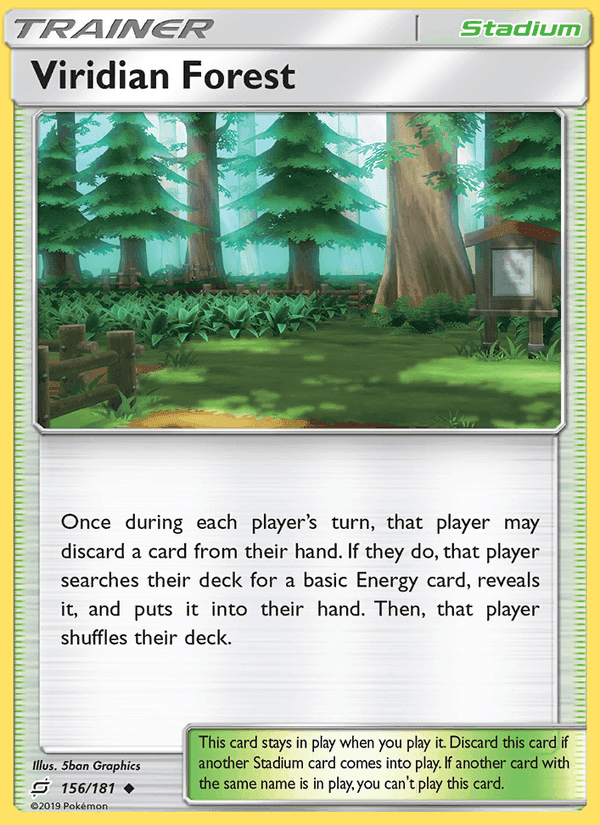 Viridian Forest, card 156 from Team Up