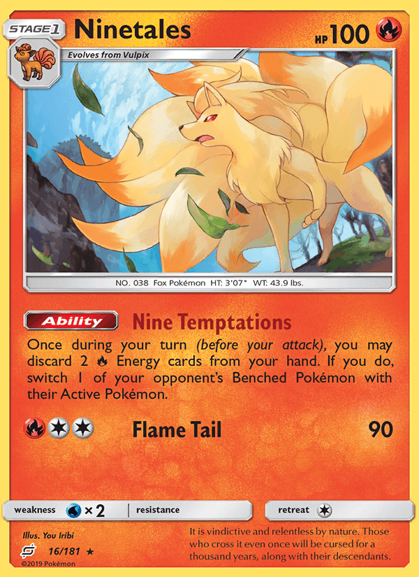 Ninetales, carte 16 de Team Up