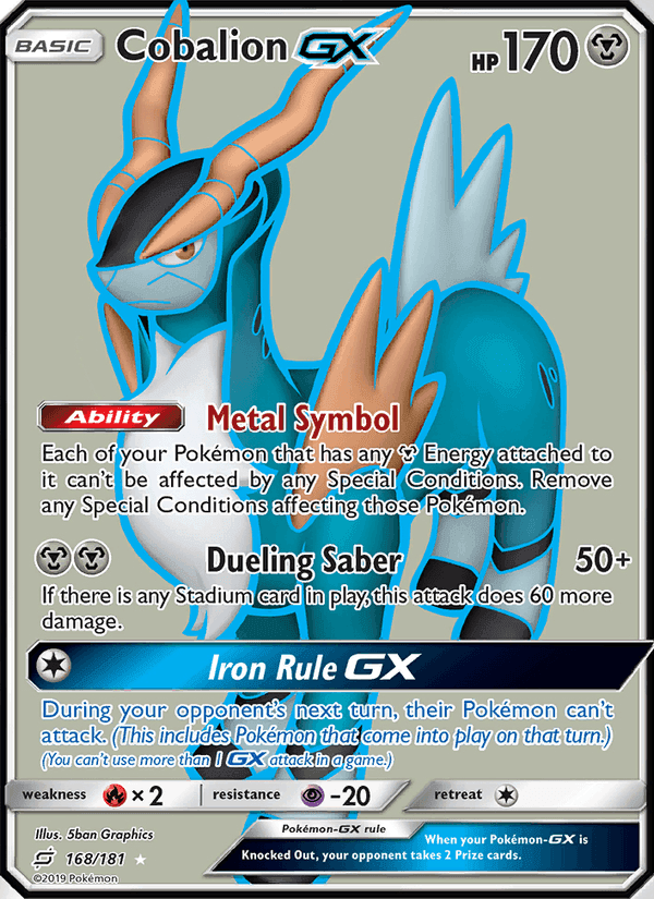 Cobalion GX, card 168 from Team Up