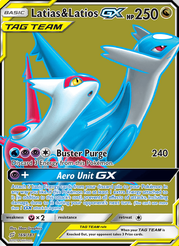 Latias & Latios GX, card 169 from Team Up