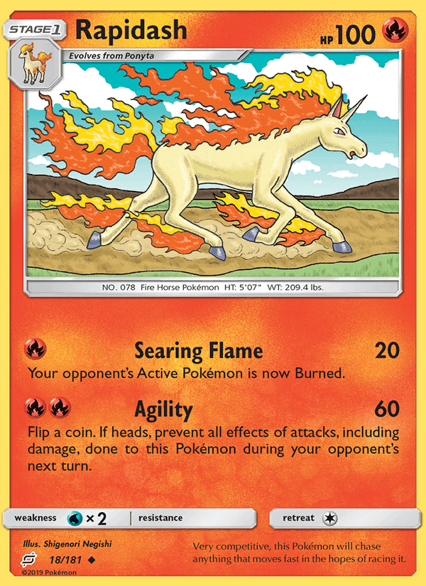 タッグボルト の 18 番、Rapidash