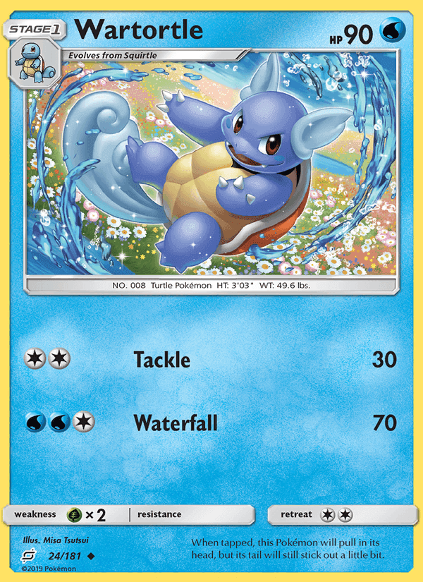 Wartortle, card 24 from Team Up