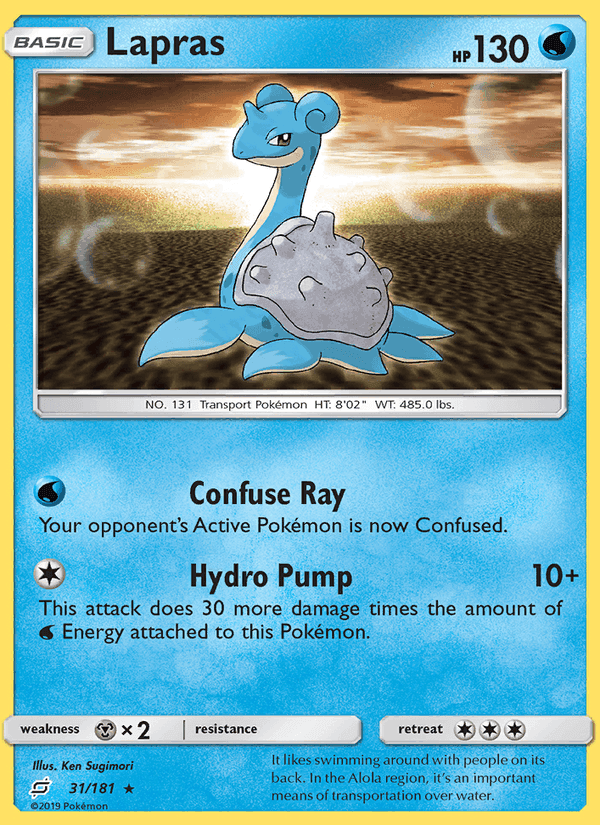 Lapras, carta 31 di Team Up