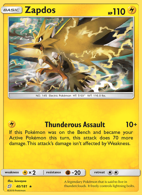 タッグボルト の 40 番、Zapdos