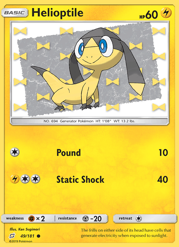 Helioptile, carte 49 de Team Up