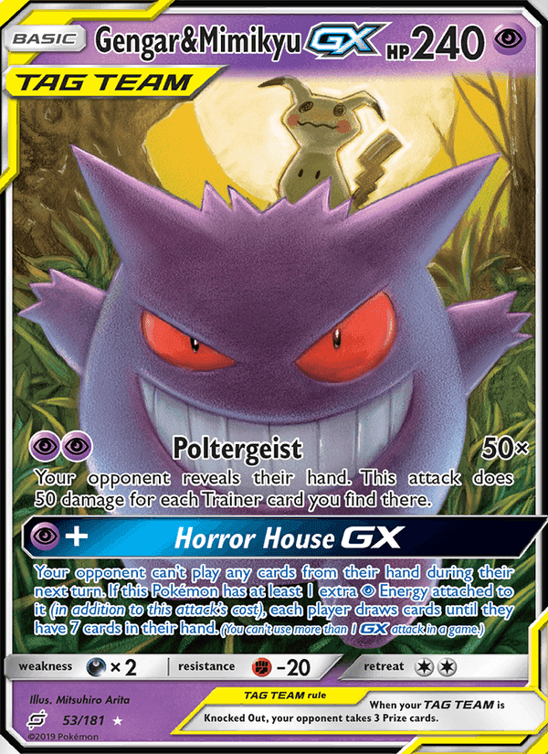 Gengar & Mimikyu GX, carta 53 di Team Up