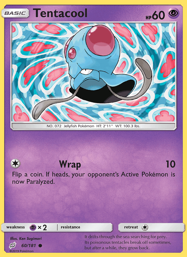 Tentacool, carta 60 di Team Up
