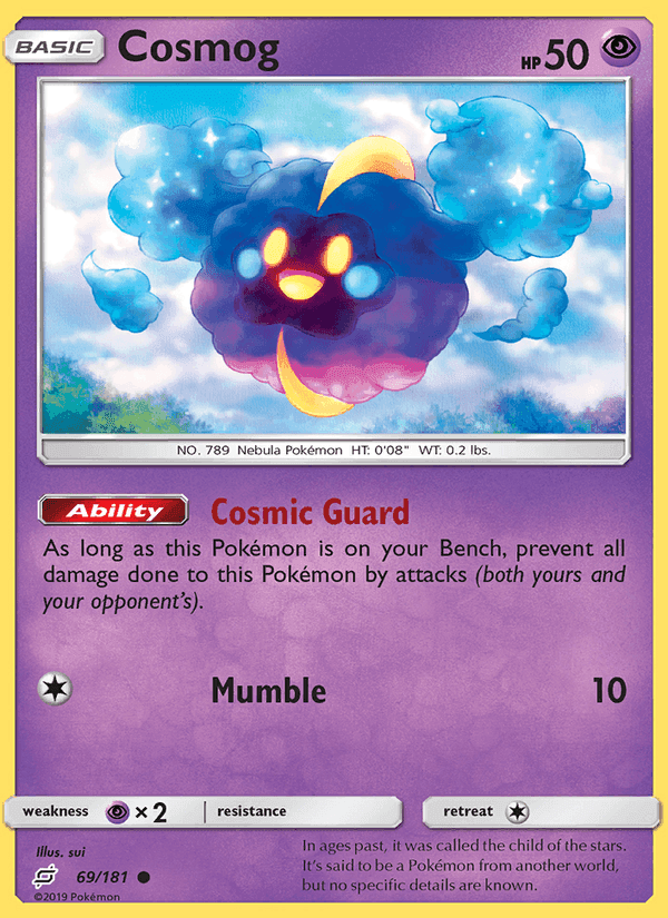 Cosmog, card 69 from Team Up