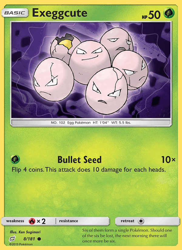 Exeggcute, carte 8 de Team Up