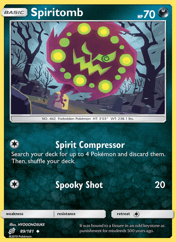 Spiritomb, card 89 from Team Up