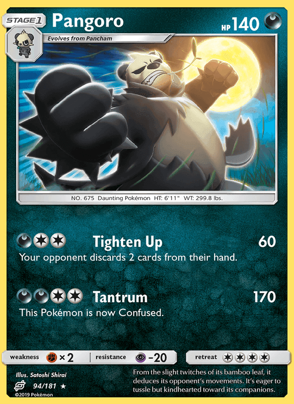 Pangoro, carte 94 de Team Up