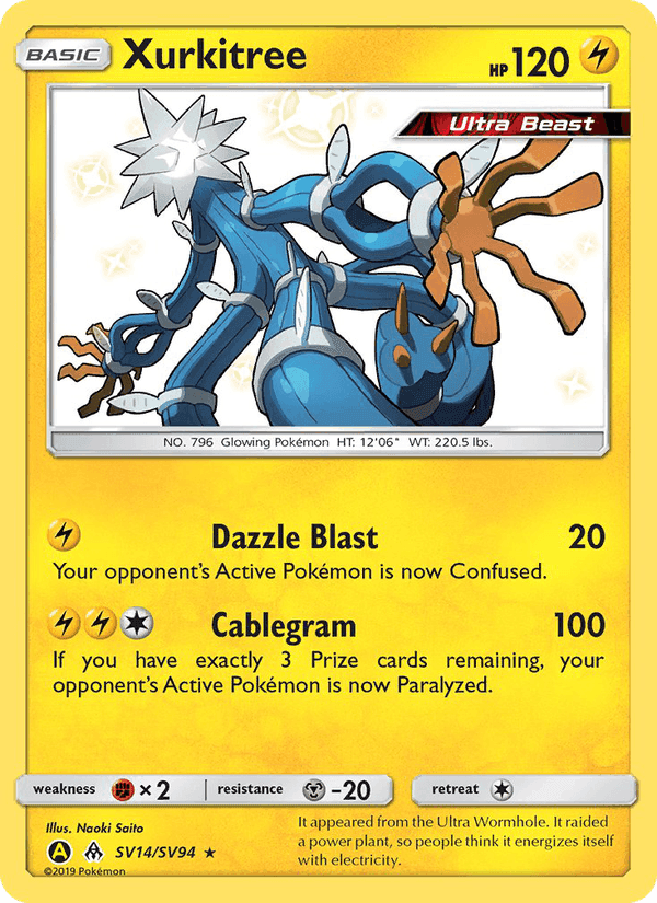 Xurkitree, card SV14 from Hidden Fates