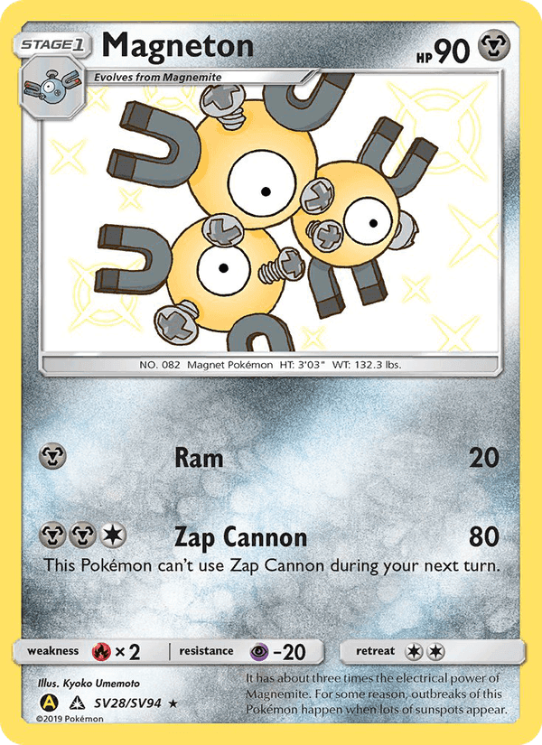 Magneton, carta SV28 di Destino Sfuggente
