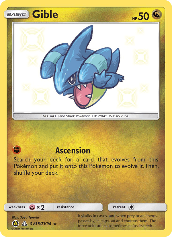 Gible, carta SV38 de Destinos Ocultos
