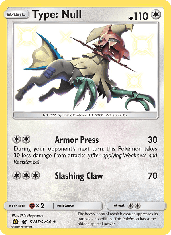 Type: Null, carta SV45 de Destinos Ocultos
