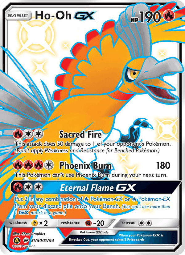 Ho-Oh-GX, carte SV50 de Destinées Occultes