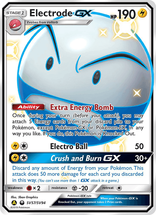 Électrode-GX, carte SV57 de Destinées Occultes