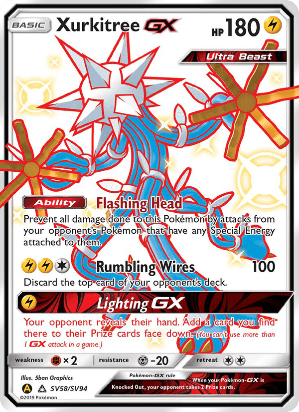 Xurkitree-GX, carta SV58 de Destinos Ocultos