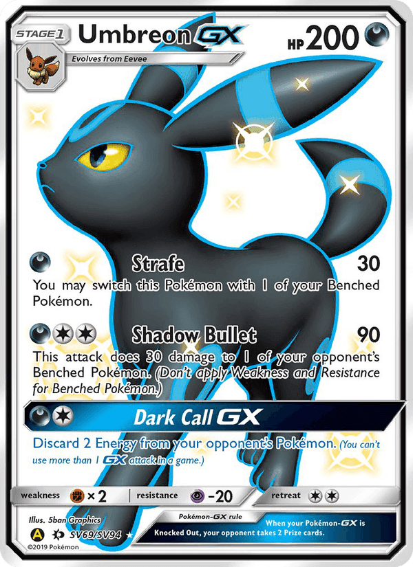 Noctali-GX, carte SV69 de Destinées Occultes