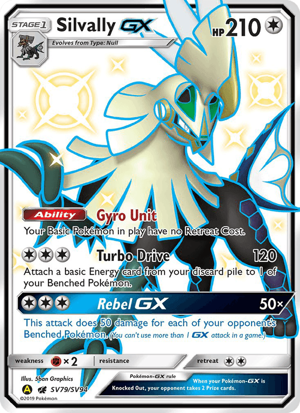 Silvally-GX, card SV79 from Hidden Fates