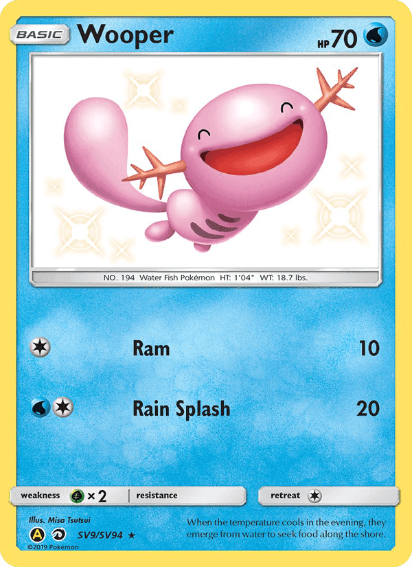 Wooper, carta SV9 di Destino Sfuggente