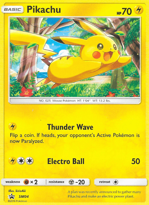 Pikachu, carta SM04 di SL Promo