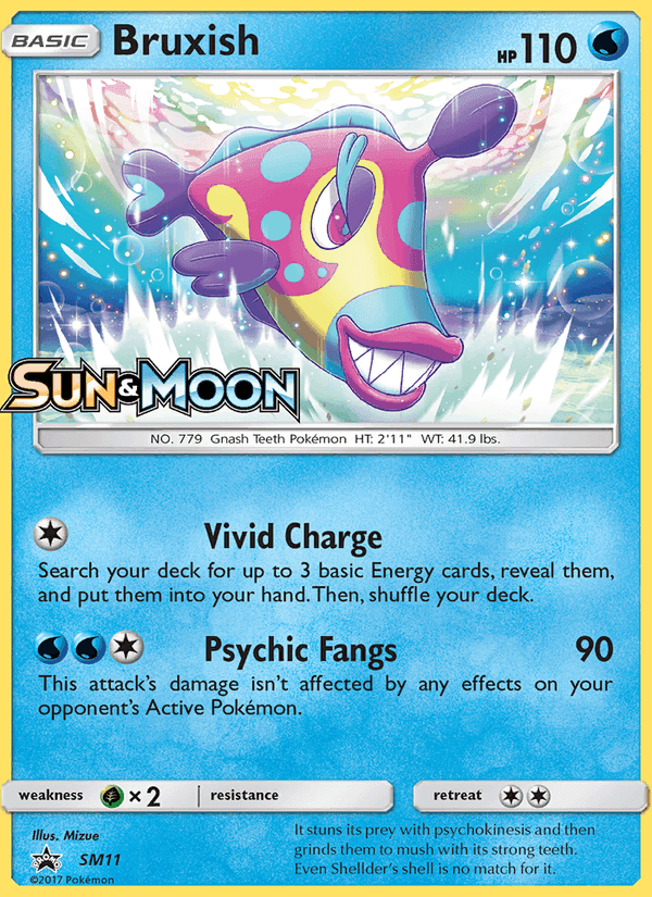 SM Black Star Promos の SM11 番、Bruxish