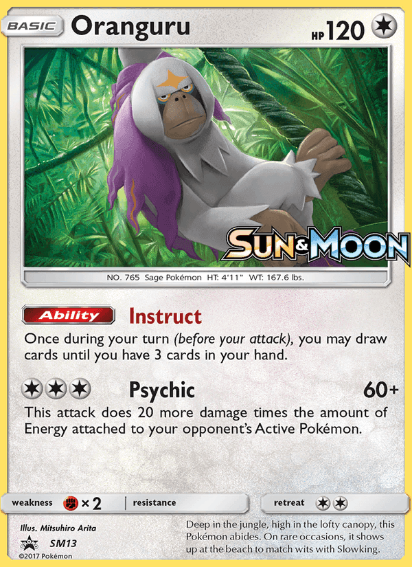 Oranguru, carta SM13 de SL Cartas de promoción