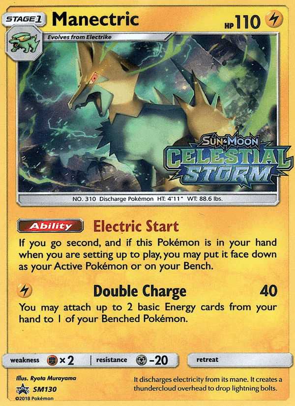 Manectric, carta SM130 di SL Promo