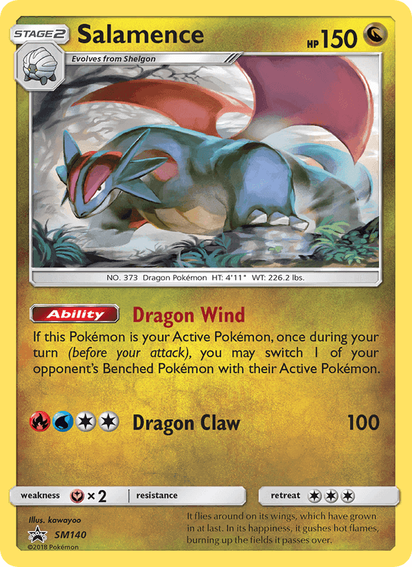 Salamence, carta SM140 de SL Cartas de promoción