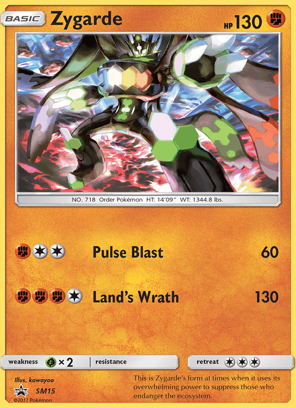 Zygarde, carte SM15 de Promo SM