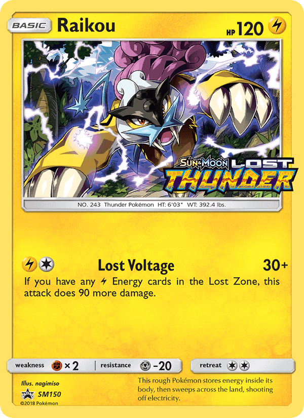 Raikou, carta SM150 di SL Promo