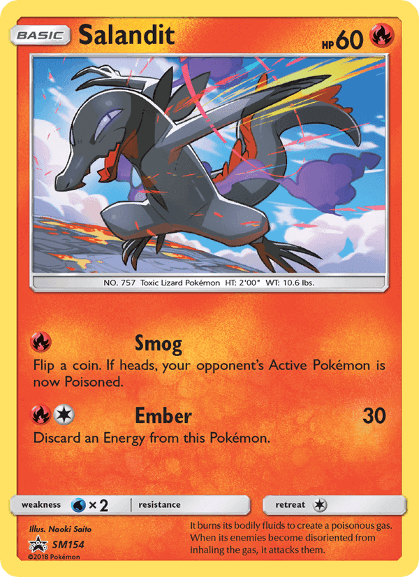 Salandit, card SM154 from SM Black Star Promos