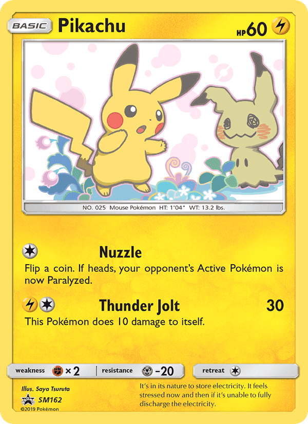 Pikachu, carta SM162 di SL Promo