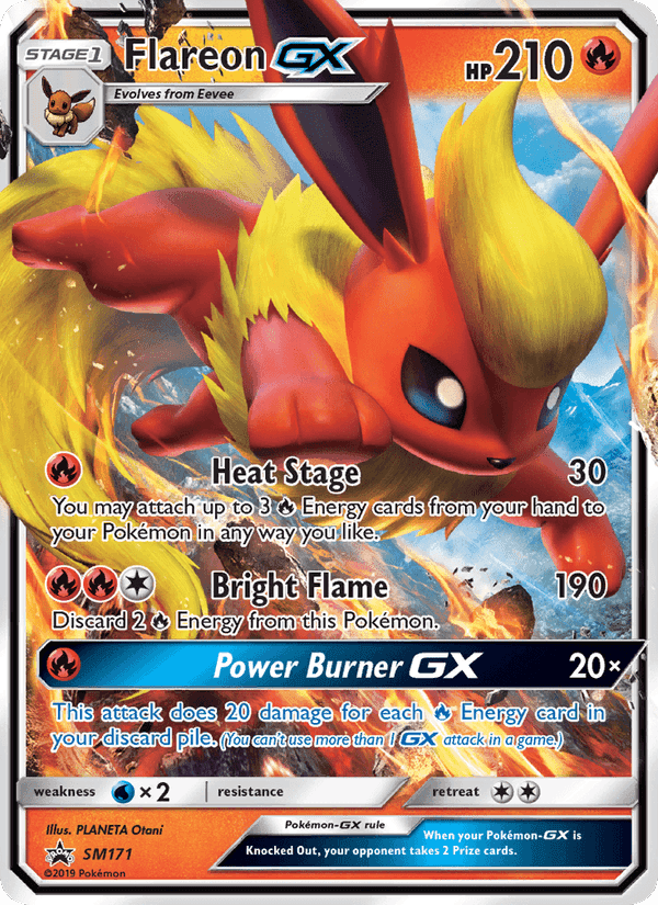 Flareon GX, carta SM171 di SL Promo