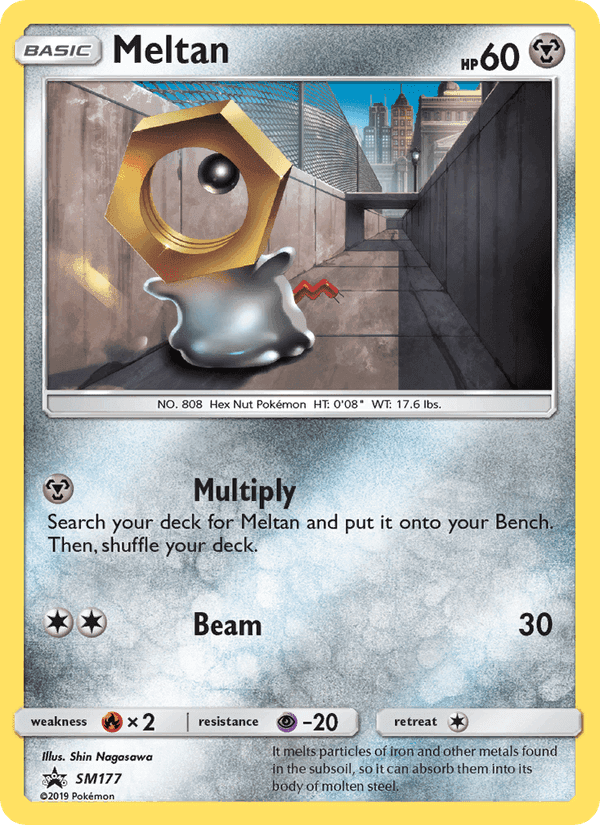Meltan, card SM177 from SM Black Star Promos