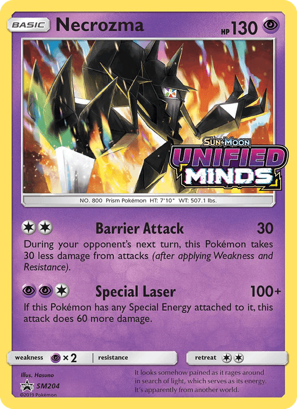 Necrozma, carta SM204 di SL Promo