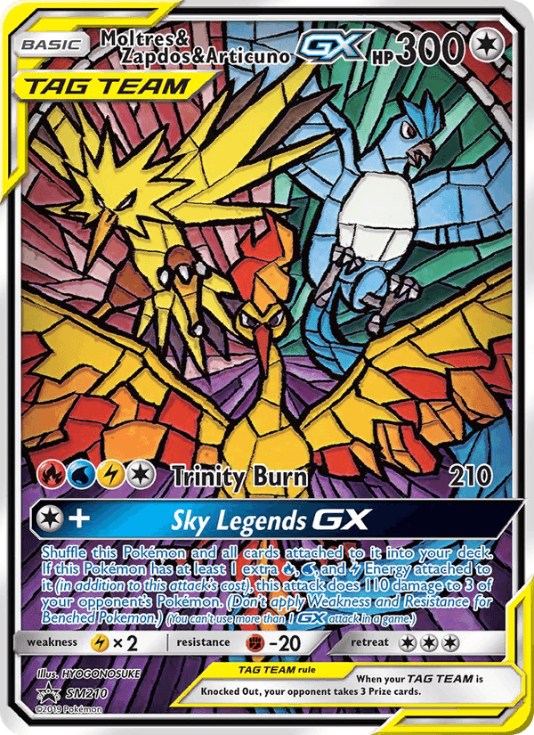 Sulfura, Électhor et Artikodin GX, carte SM210 de Promo SM
