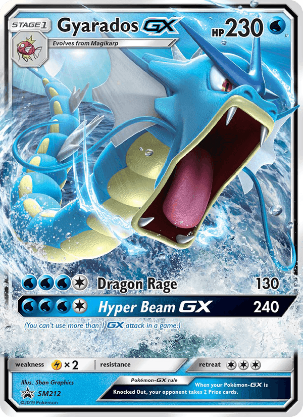 Gyarados GX, card SM212 from SM Black Star Promos