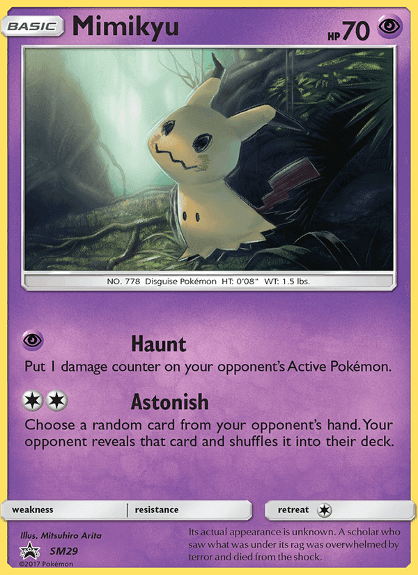 Mimikyu, carta SM29 di SL Promo