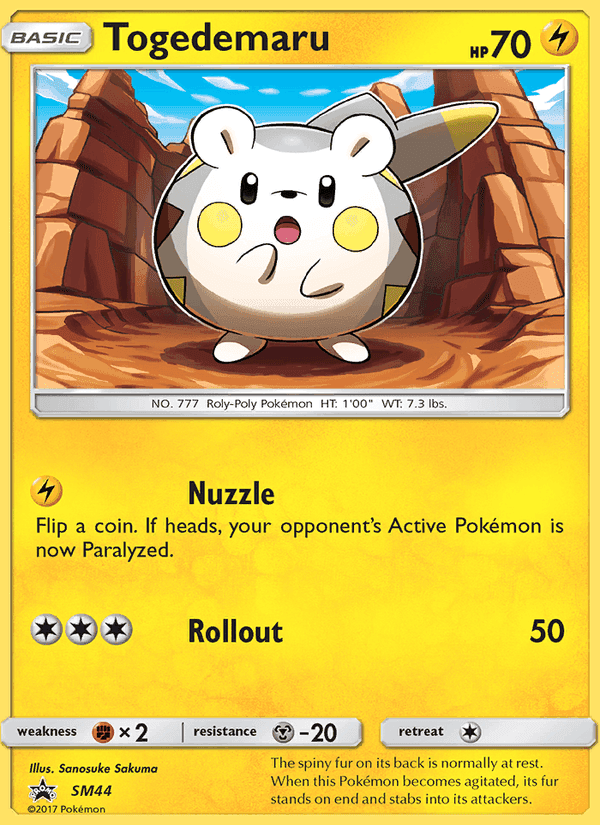 Togedemaru, carta SM44 di SL Promo