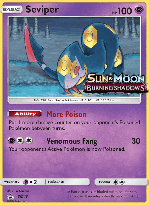Seviper, carta SM46 di SL Promo